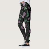 Leggings Hibiscus pourpre (Gauche)