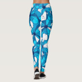 Leggings hibiscus surf Abstrait (Dos)