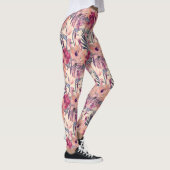 Leggings Hibiscus Tropical Rétro Motif Wren (Droite)
