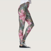 LEGGINGS HIBISCUS TROPICAL ROSE | LÉGUMES FLORAUX (Droite)