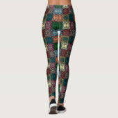 Leggings hibou à doodle polychrome (Dos)