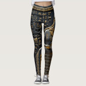 Leggings hiéroglyphes d'or égyptien (Devant)
