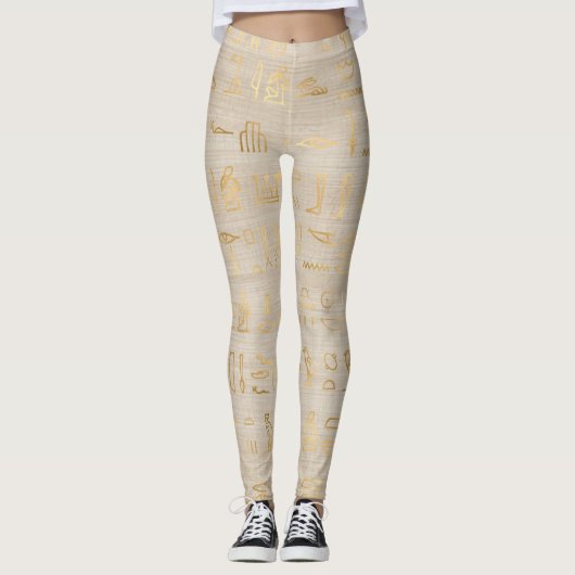 Leggings Hiéroglyphes égyptiens (Devant)
