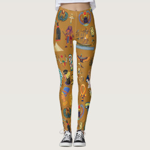 Leggings Hiéroglyphique égyptien ancien -Hiéroglyphie Motif
