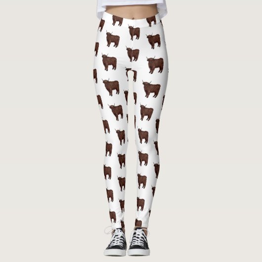 Leggings Highland cow (Devant)