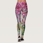 Leggings Himalaya Cherry Roadside Aquarelle Paysage (Dos)