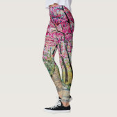 Leggings Himalaya Cherry Roadside Aquarelle Paysage (Gauche)