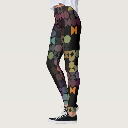 Leggings Hip demi-cercles Abstraits Fusion industrielle Art (Gauche)