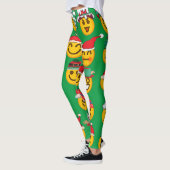 Leggings hip emoticon vert vacances froides noël émoji (Gauche)