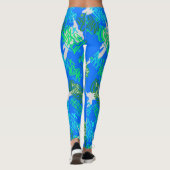 Leggings Hip hop Street Arts Motif B Blue BG (Dos)