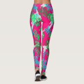 Leggings Hip hop Street Arts Motif B rose BG (Dos)