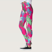 Leggings Hip hop Street Arts Motif B rose BG (Gauche)