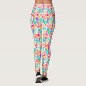 Leggings Hip Triangle Polygon Mosaic Aquarelle Motif (Dos)