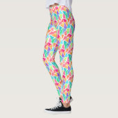 Leggings Hip Triangle Polygon Mosaic Aquarelle Motif (Gauche)