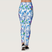 Leggings HipHop Dance Motif.w L Bleu BG (Dos)