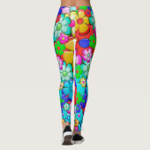 leggings hippie bloemen (Achterkant)