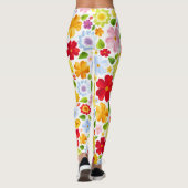 Leggings Hippie Flower Power 60s Patterned | Légendes (Dos)