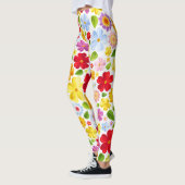 Leggings Hippie Flower Power 60s Patterned | Légendes (Gauche)