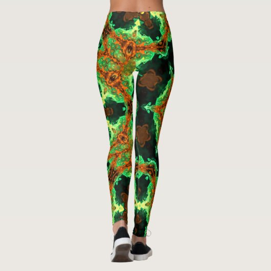Leggings Hippie psychédélique (Dos)