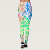 Leggings Hippie Tie Dye Flower Motifs (Dos)