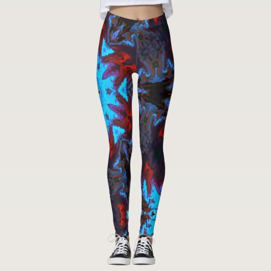 Leggings hippies psychédéliques (Devant)