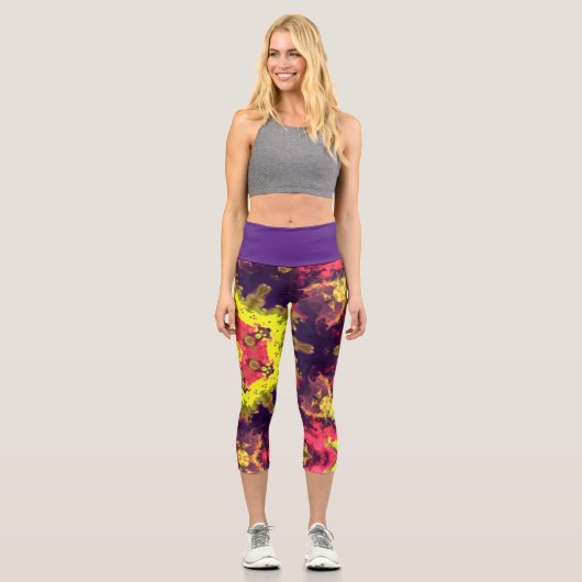 Leggings hippies psychédéliques (Recto)