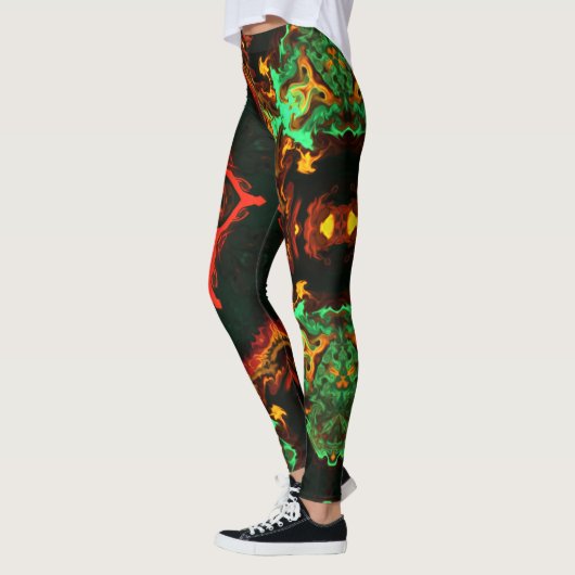 Leggings hippies psychédéliques (Gauche)