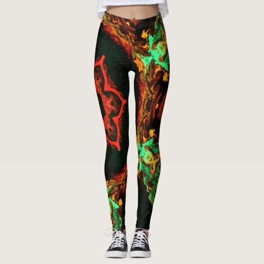 Leggings hippies psychédéliques (Devant)