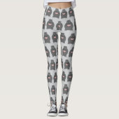 Leggings Hippo Design You Choose Background Colour (Devant)
