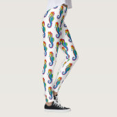 Leggings Hippocampe polygonal arc-en-ciel (Droite)