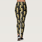 Leggings Hippocampe Polygonal Or (Dos)