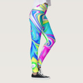 Leggings Hippy Love Hearts Bubblegum Marble, (Droite)
