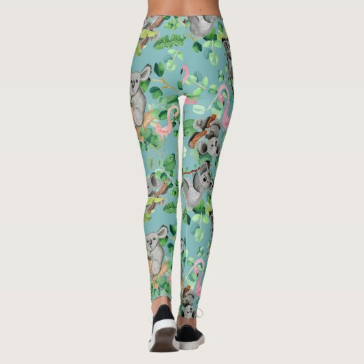 Leggings Hipster Exotic Koala Design mignonne filles femmes (Dos)