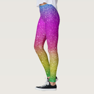 Leggings Hipster mignon rose vif magenta parties scintillan