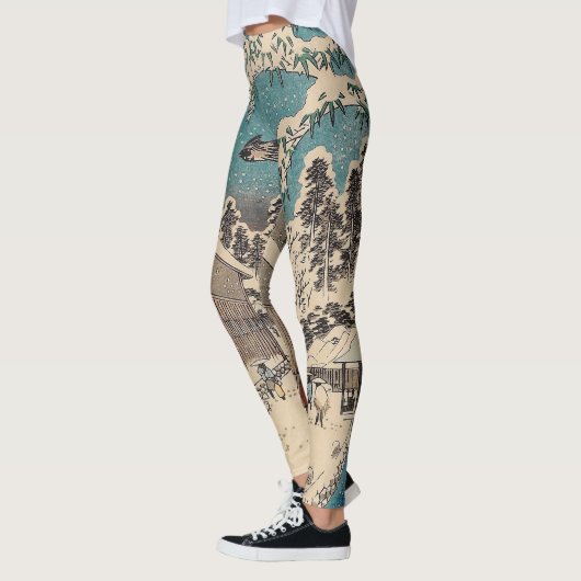 Leggings Hiroshige hiver paysage Japon pays (Gauche)