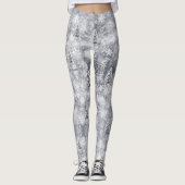 Leggings Hiver Abstrait Tree Grey Holiday (Devant)