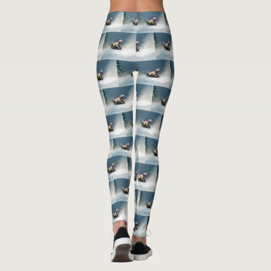 Leggings hiver de Noël du Labrador (Dos)