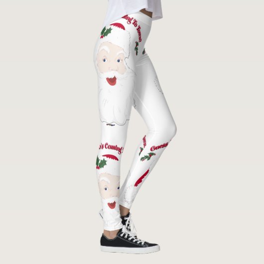 Leggings Ho Ho Ho Vintage Père Noël (Droite)