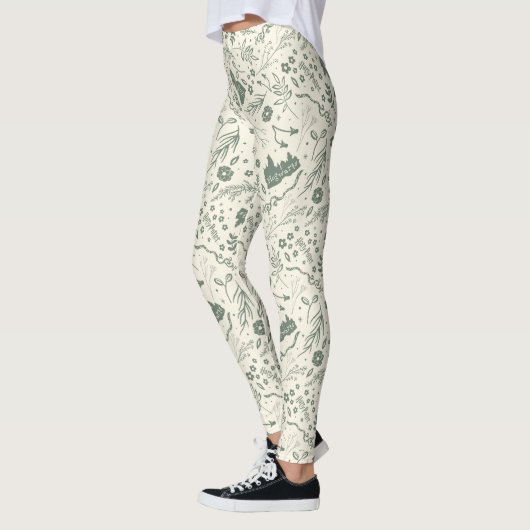 Leggings HOGWARTS™ Herbologie Motif magique (Gauche)