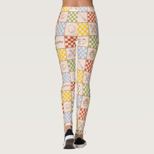 Leggings HOGWARTS™ QUIDDITCH™ Team Checker Pattern (Dos)