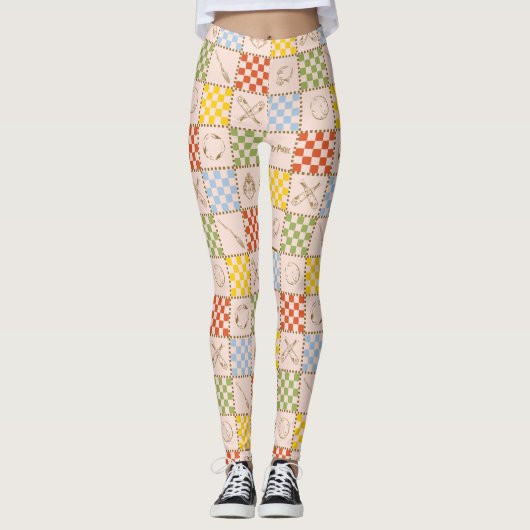 Leggings HOGWARTS™ QUIDDITCH™ Team Checker Pattern (Devant)