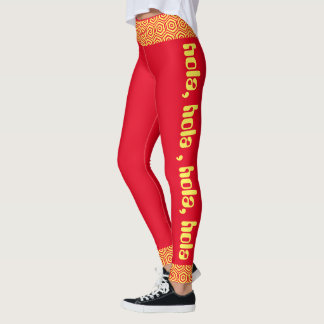 Leggings hola rouge et jaune