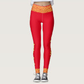 Leggings hola rouge et jaune (Devant)