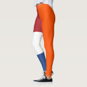 Leggings Hollandais Rouge Blanc Bleu Bleu Orange Drapeaux C (Gauche)