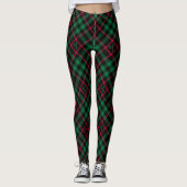 Leggings Holly Plaid le Motif de Noël (Devant)