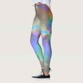 Leggings Holographique Peacock Iridescente coloré arc-en-ci (Gauche)
