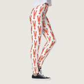 Leggings Homard polygonal rouge (Droite)