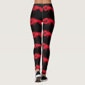 Leggings Homard sur Arrière - plan noir par Marsden Hartley (Dos)