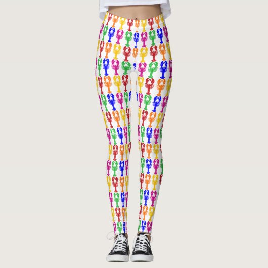 Leggings Homards d'arc-en-ciel (Devant)