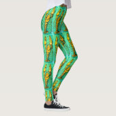 Leggings homards du Maine sur le vert (Droite)